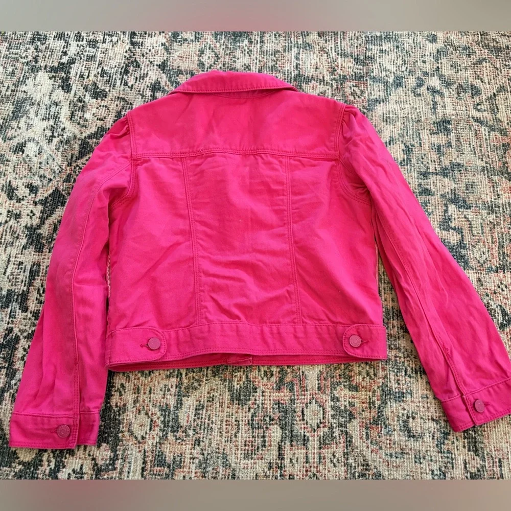 Gymboree hot pink girls jacket, M (8)
